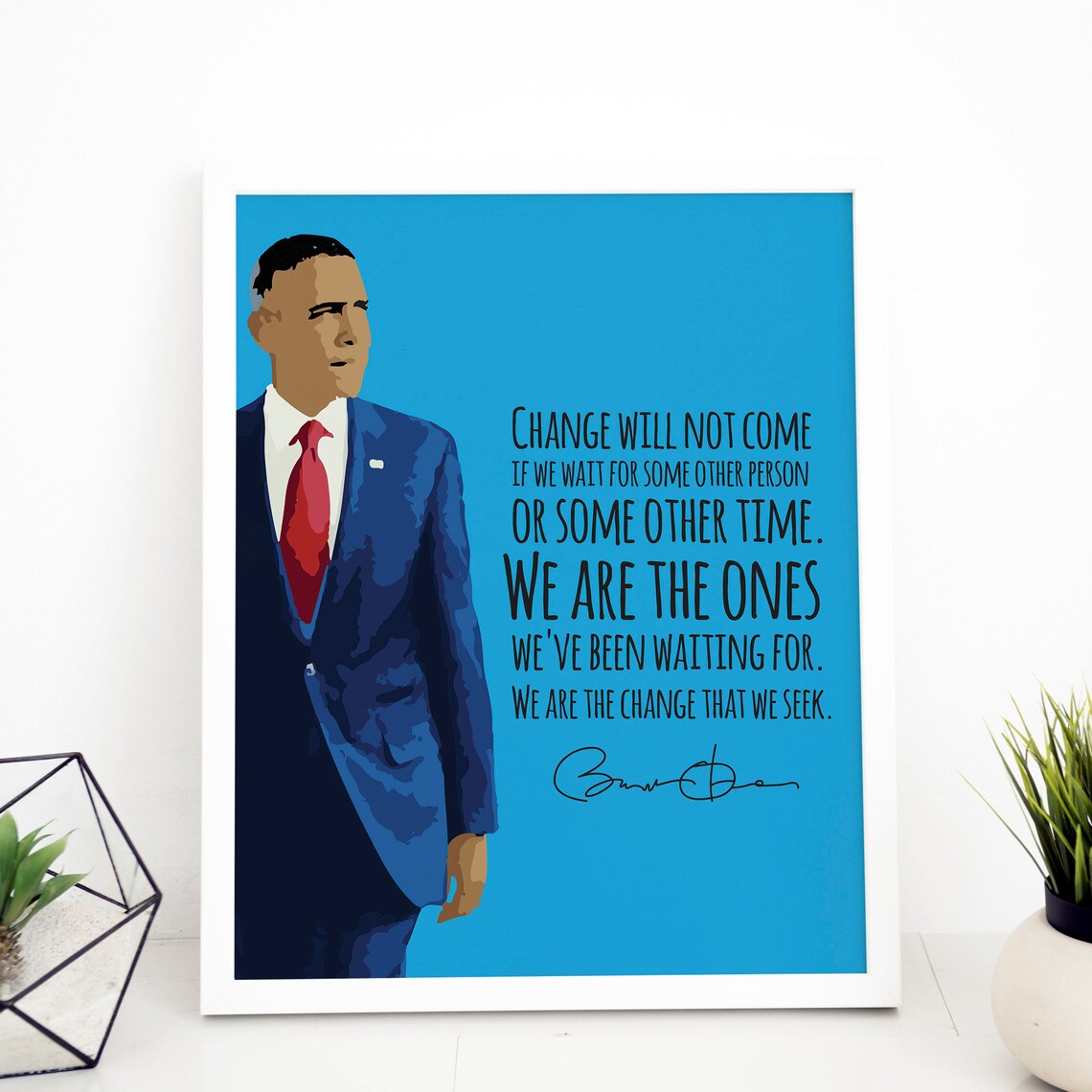 Barack Obama Quote Wall Art Print, Hope Motivation - Image 2