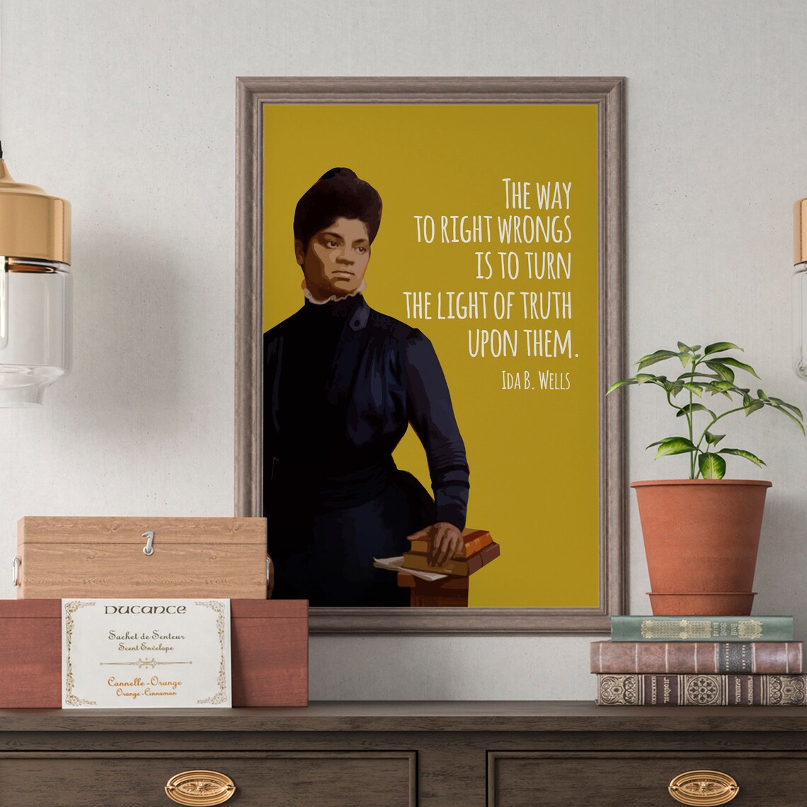 Ida B. Wells Civil Rights Equality Quote Art Print