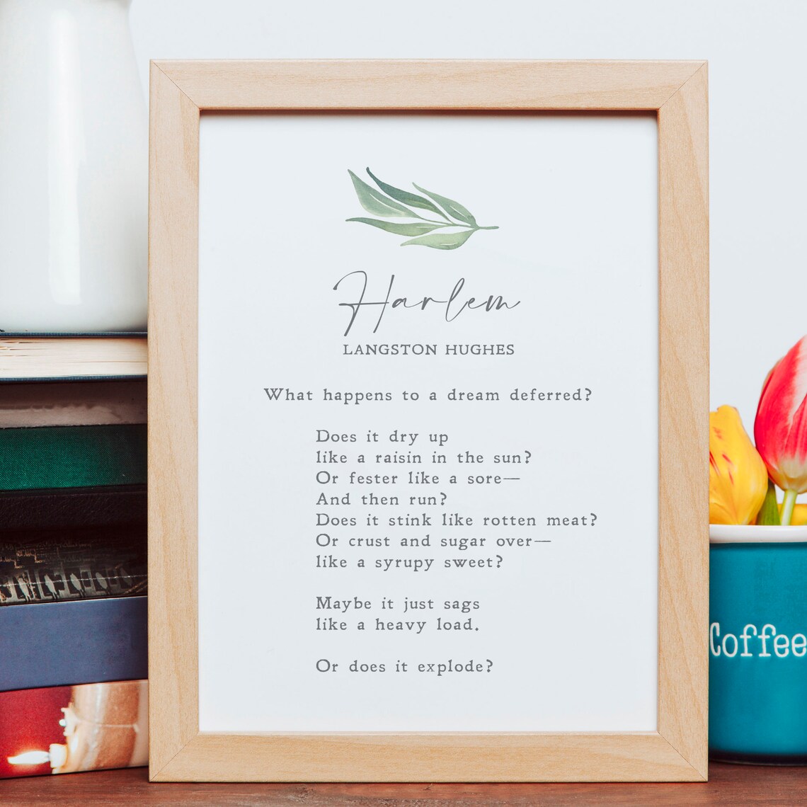 Harlem Dreams by Langston Hughes, Minimalist Art Print - Image 3