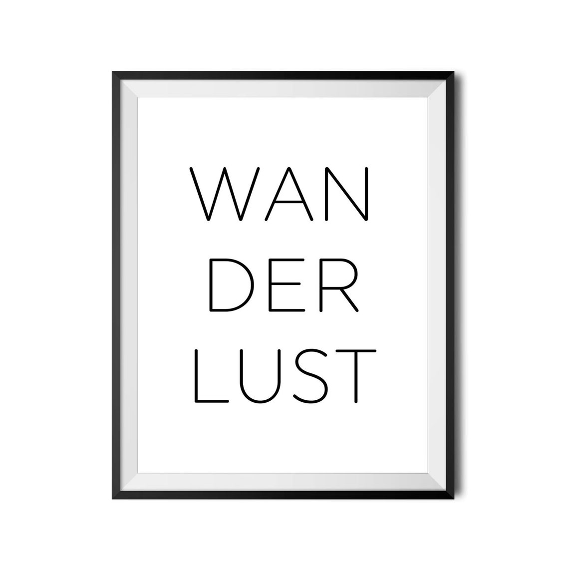 Wanderlust Minimalist Travel Quote Poster for Adventure Lovers - Image 4