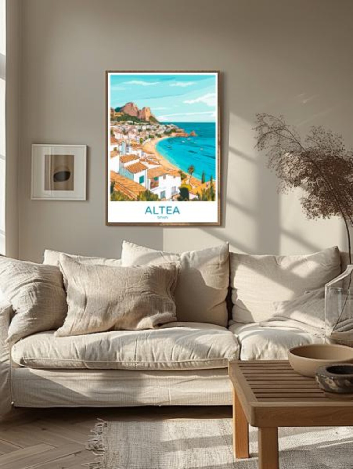 Altea Spain Mediterranean Coastal Village Turquoise Sea Poster - Image 2