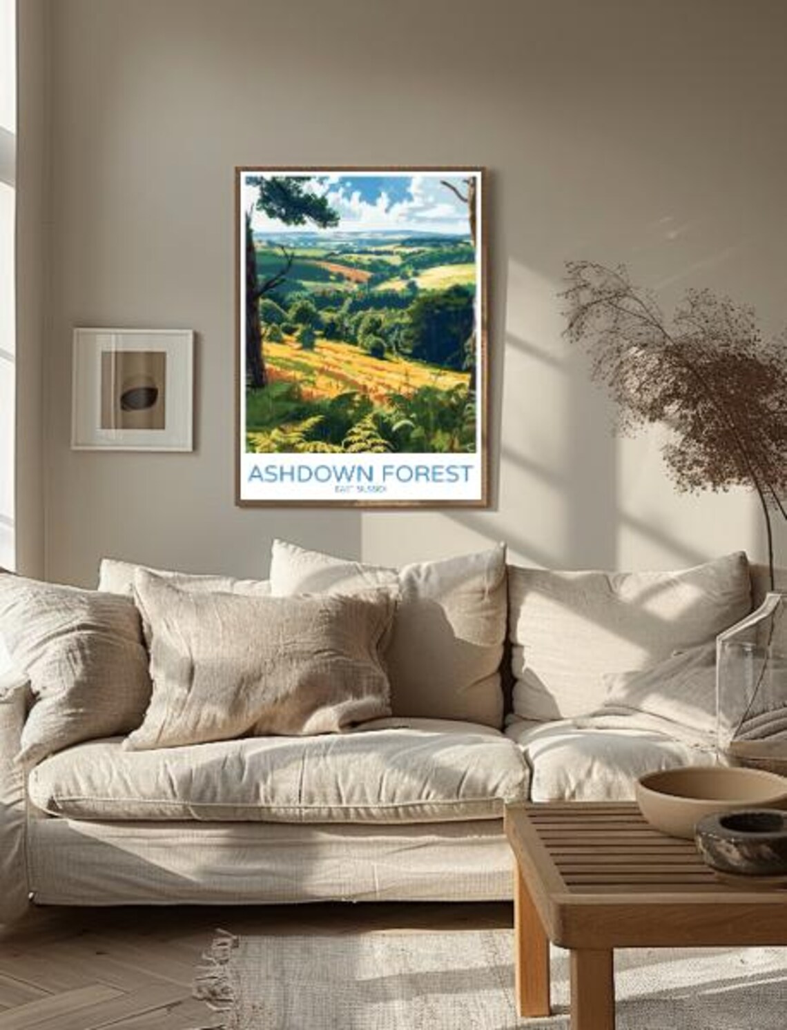 Ashdown Forest East Sussex Rolling Woodland Hills Travel Poster - Image 2