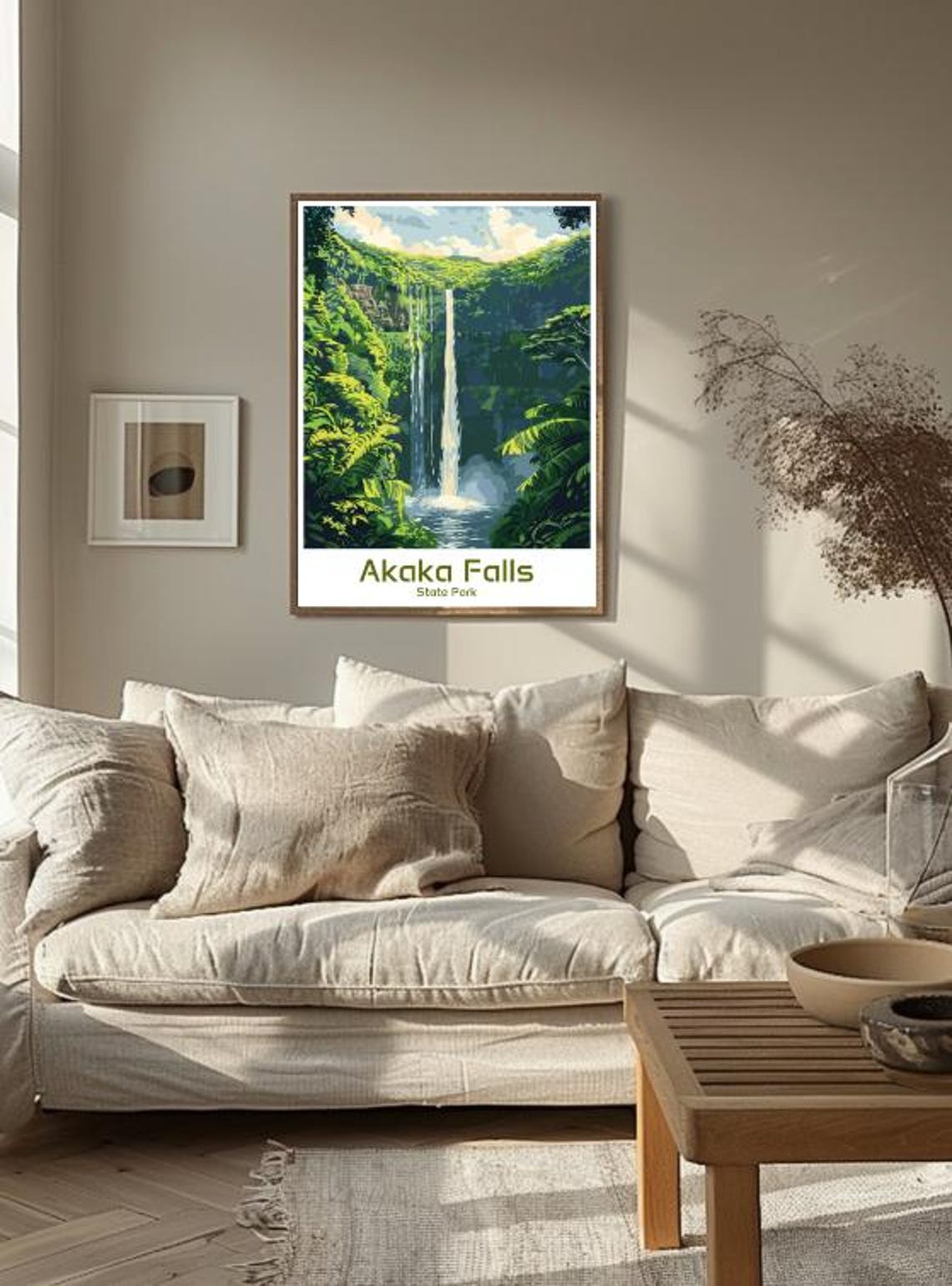 Akaka Falls State Park Tropical Waterfall Lush Rainforest Poster - Image 3