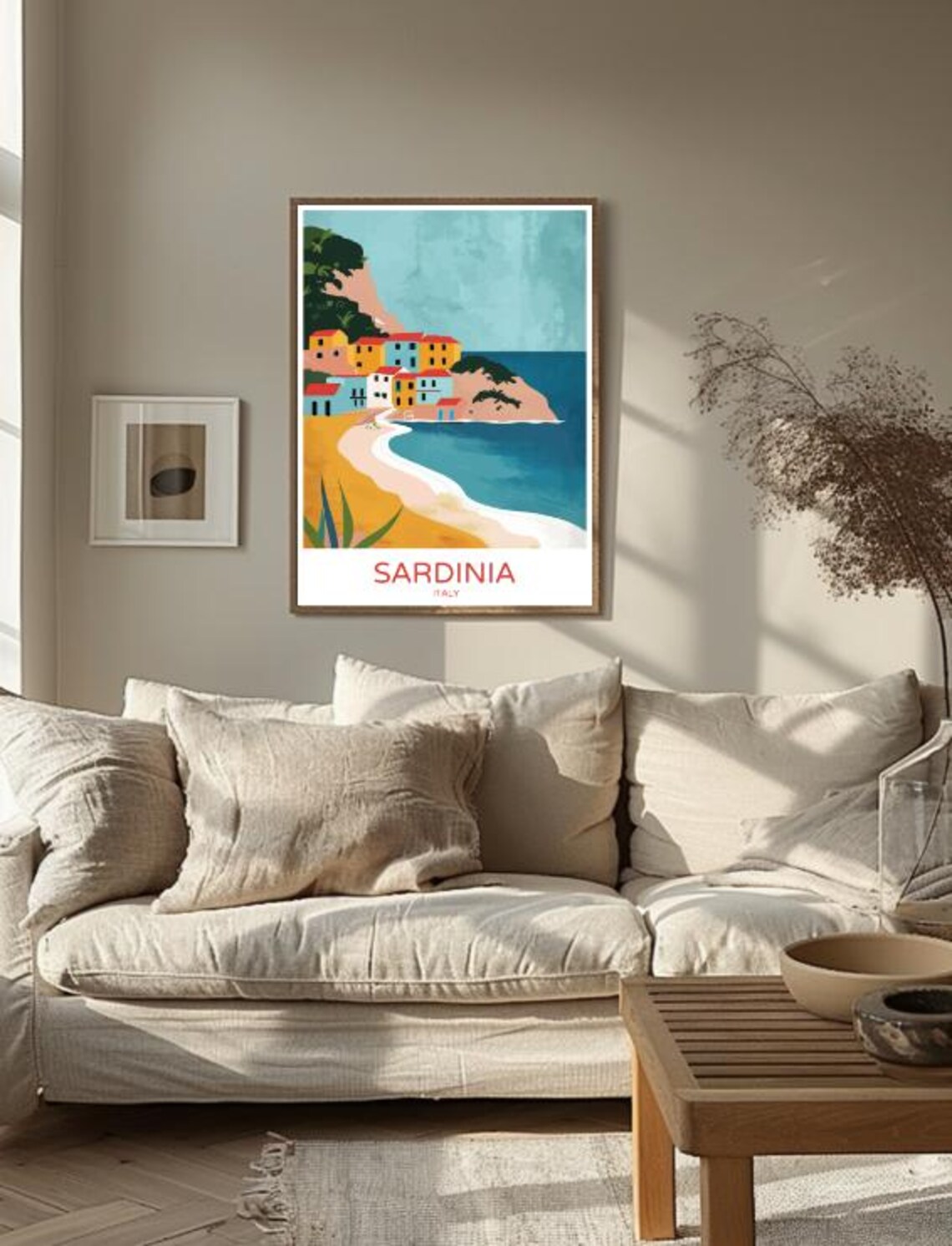 Sardinia Italy Travel Posterisland Landscape Wall Art Coastal Nature Print Italian Seaside Decor Europe Travel Gift Beach Scene Art - Image 3