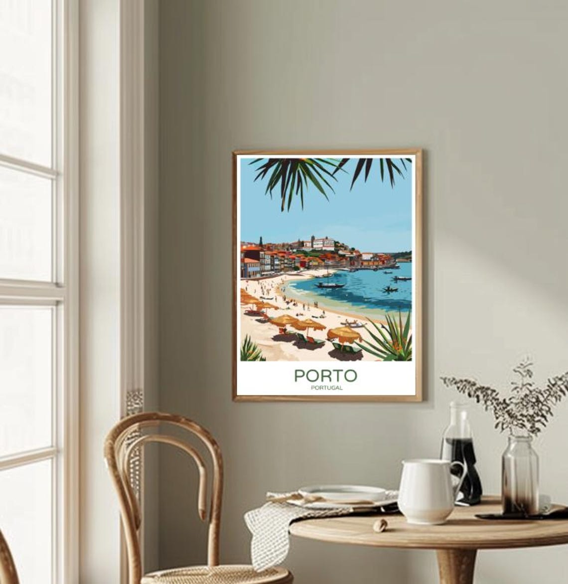 Porto Travel Poster Stunning Wall Art Of Portos Historic Cityscape Douro River Views Colorful Architecture Portugal Travel Print - Image 2