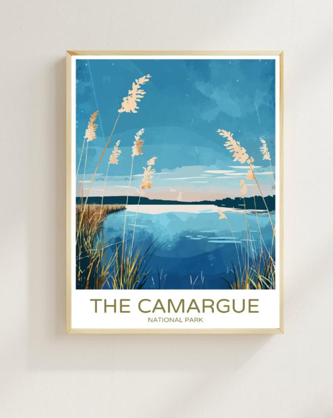 The Camargue National Park Wetland Sunset France Nature Poster