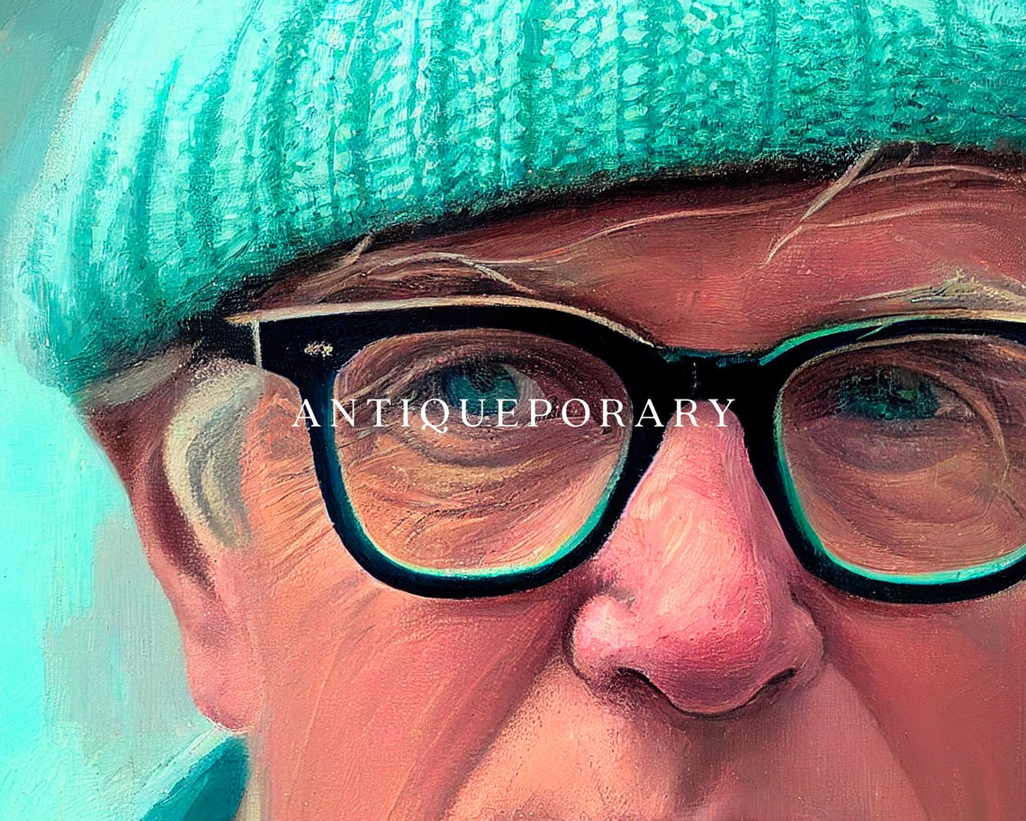 Man Portrait Painting Gentle Man Portrait Man Portrait White Man Portrait Portrait Gentleman Portrait Oil Paint Moody Portrait Print - Image 3