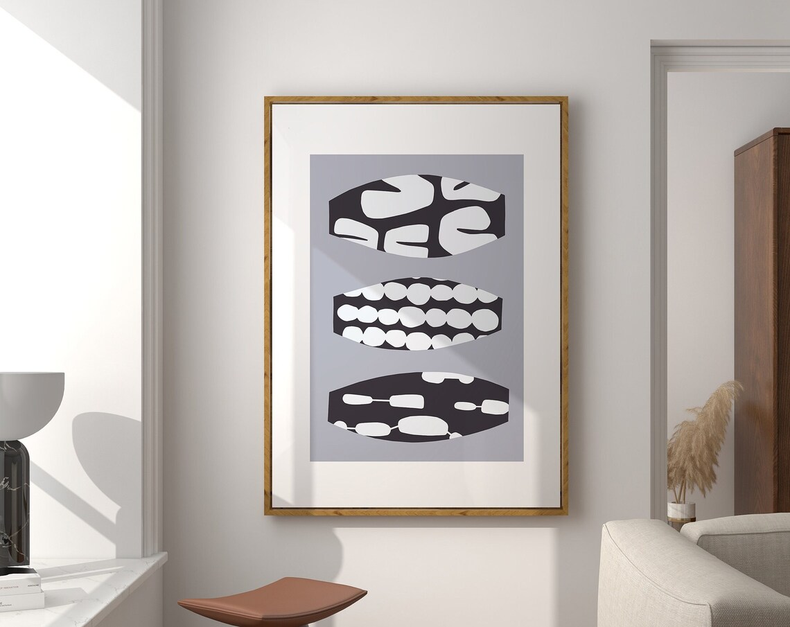 Modern Abstract Minimalist Japandi Art Print