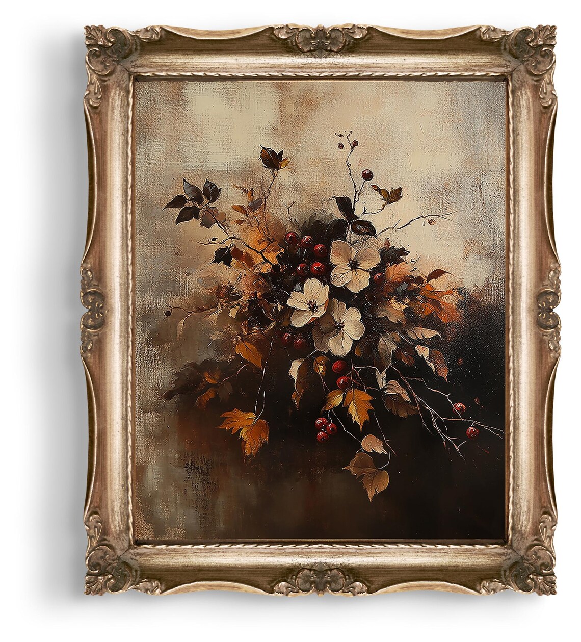 Autumn Botanical Vintage Still Life Art Print