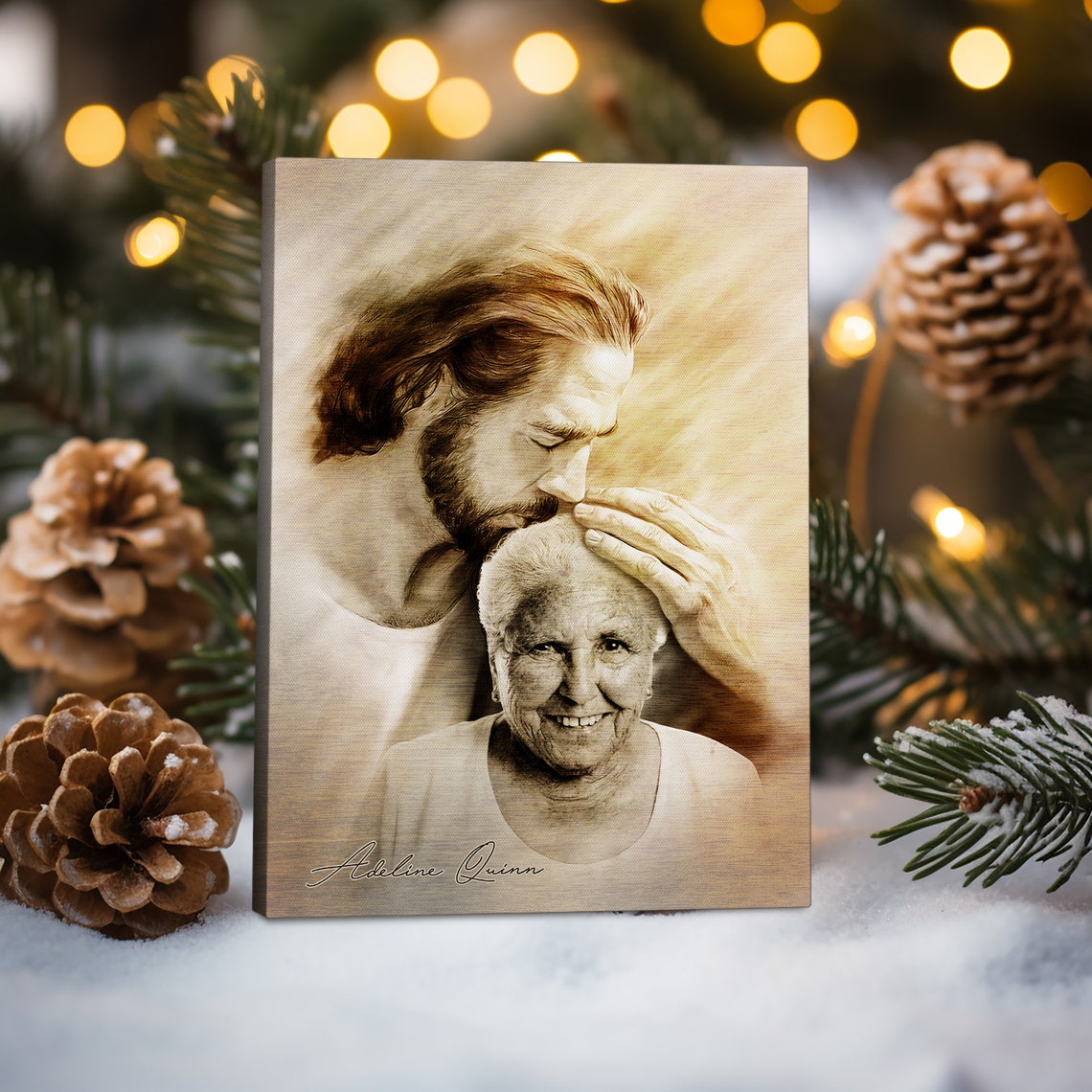 Personalized Your Father Safe In The Arms Of God Mother Safe In Jesuss Arms Jesus And Loss Of Father Wall Art Loss Of Mother - Image 3