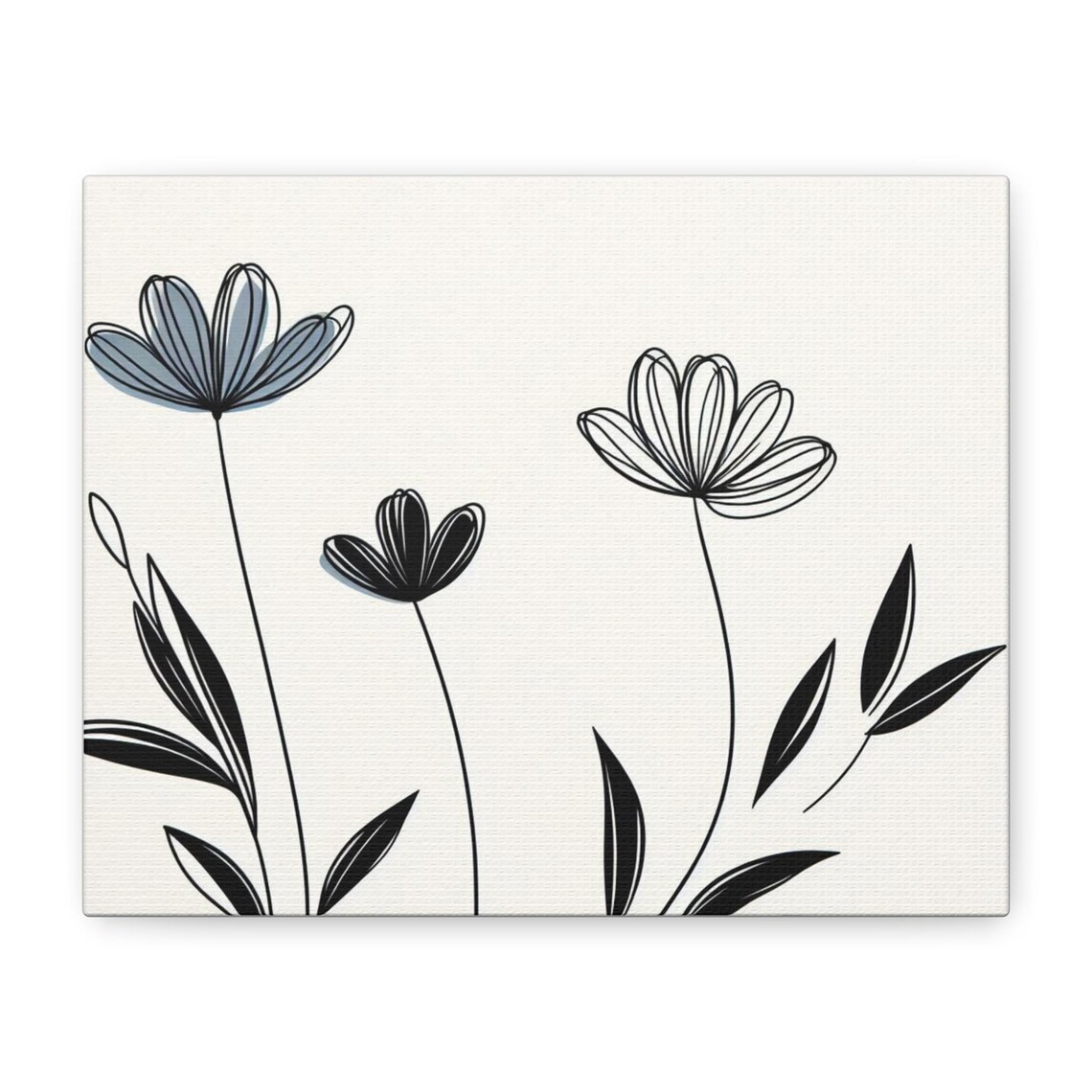 Floral Wall Art Print, Minimalist Nature Gift
