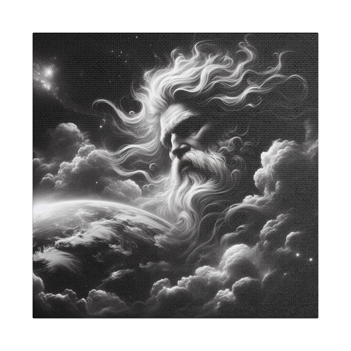 Celestial God, Ethereal Spiritual Fantasy Art Print - Image 2