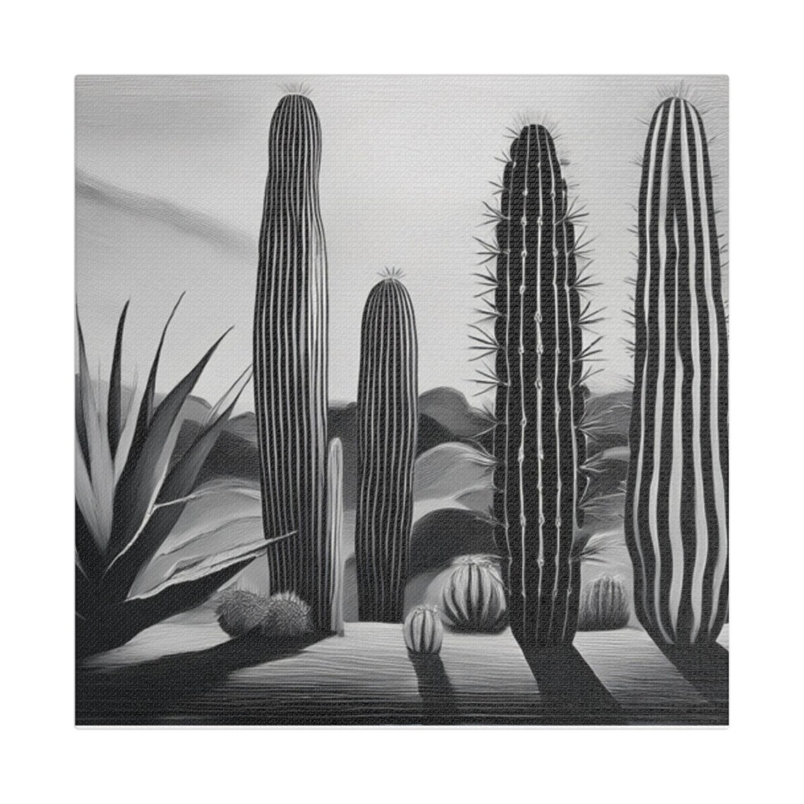 Cactus Wall Art, Modern Desert Vibe Print