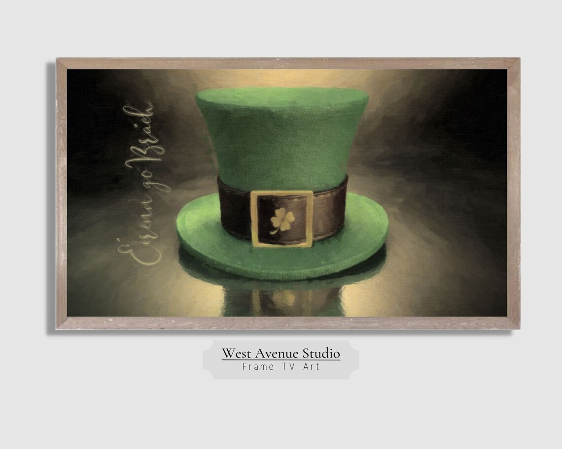 St. Patrick's Day Leprechaun Hat Textured Art Print