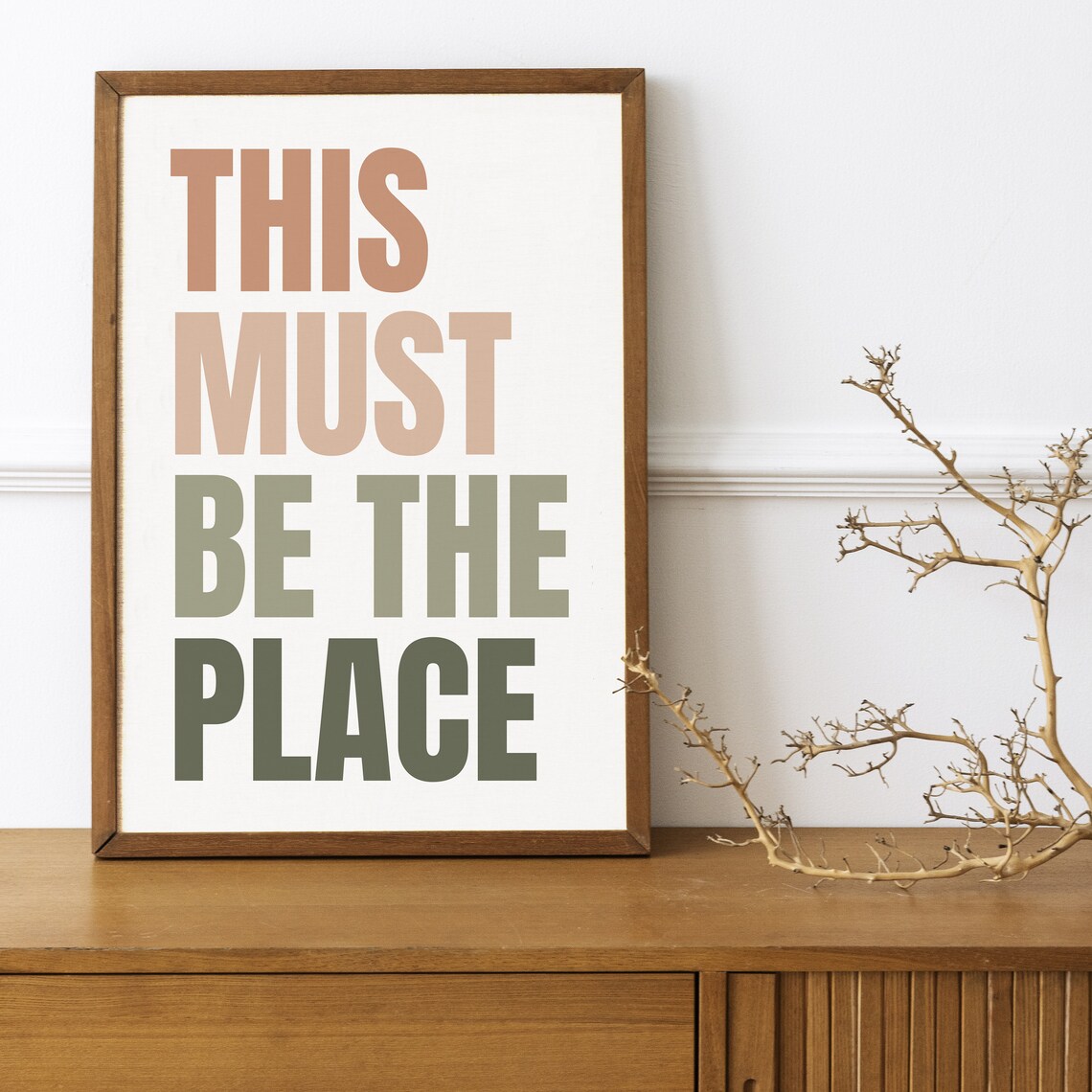 This Must Be The Place Boho Typography Art Print - Image 4