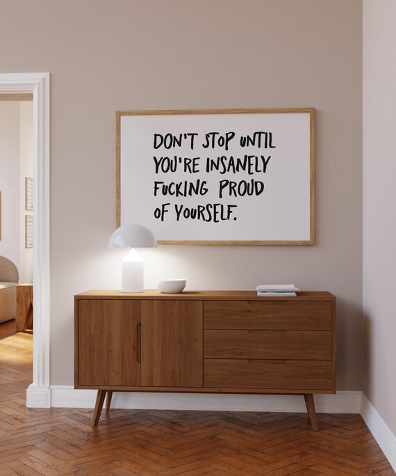 Insanely Proud Typography Art Print