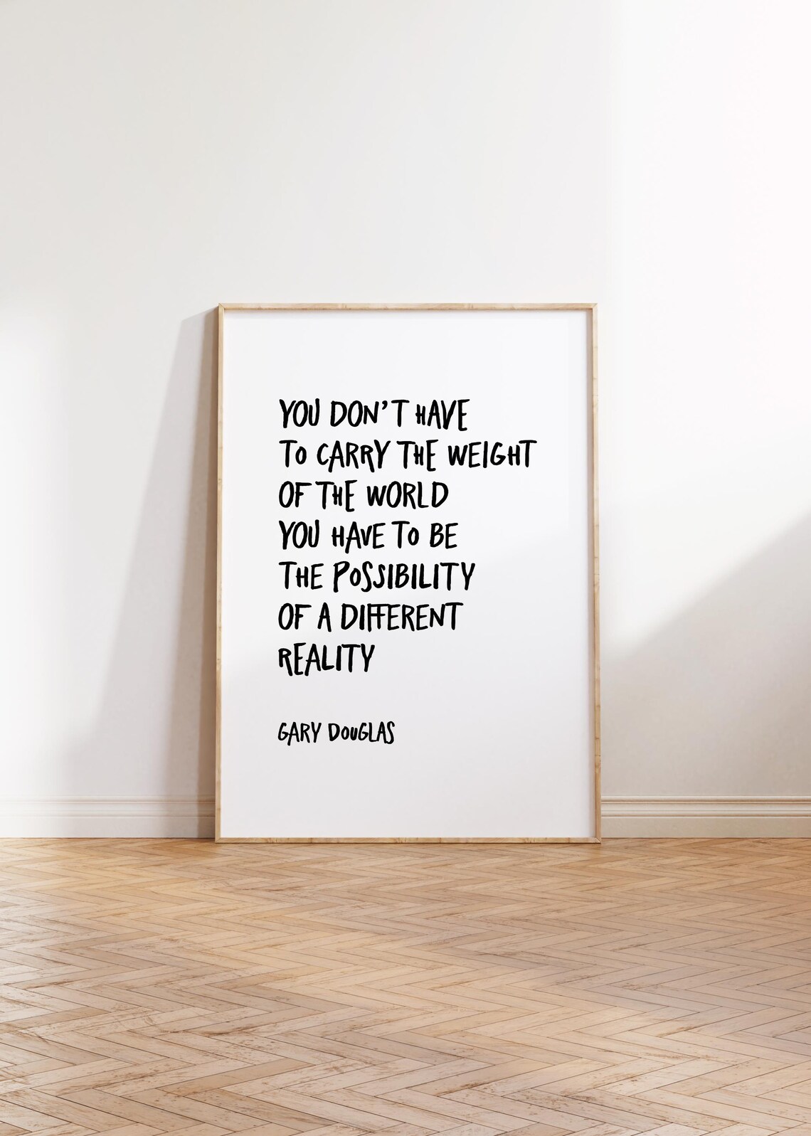Gary Douglas Quote, Minimalist Typography Art Print