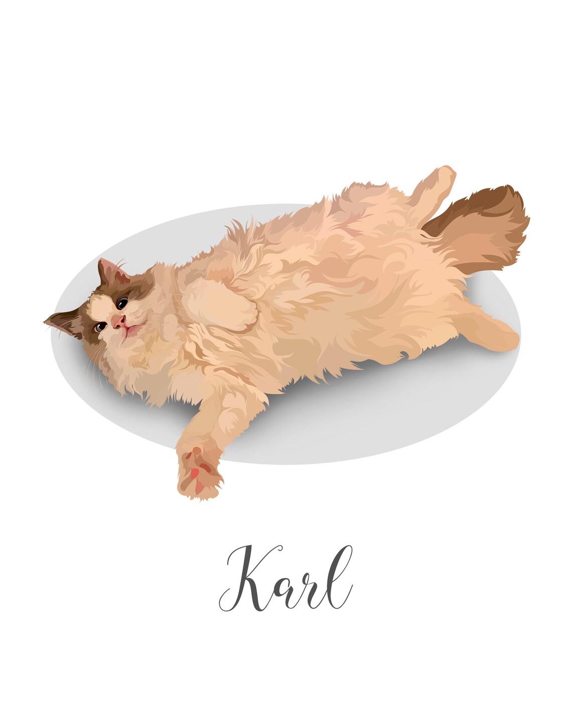 Custom Cat Portrait, Personalized Cat Painting - Image 5