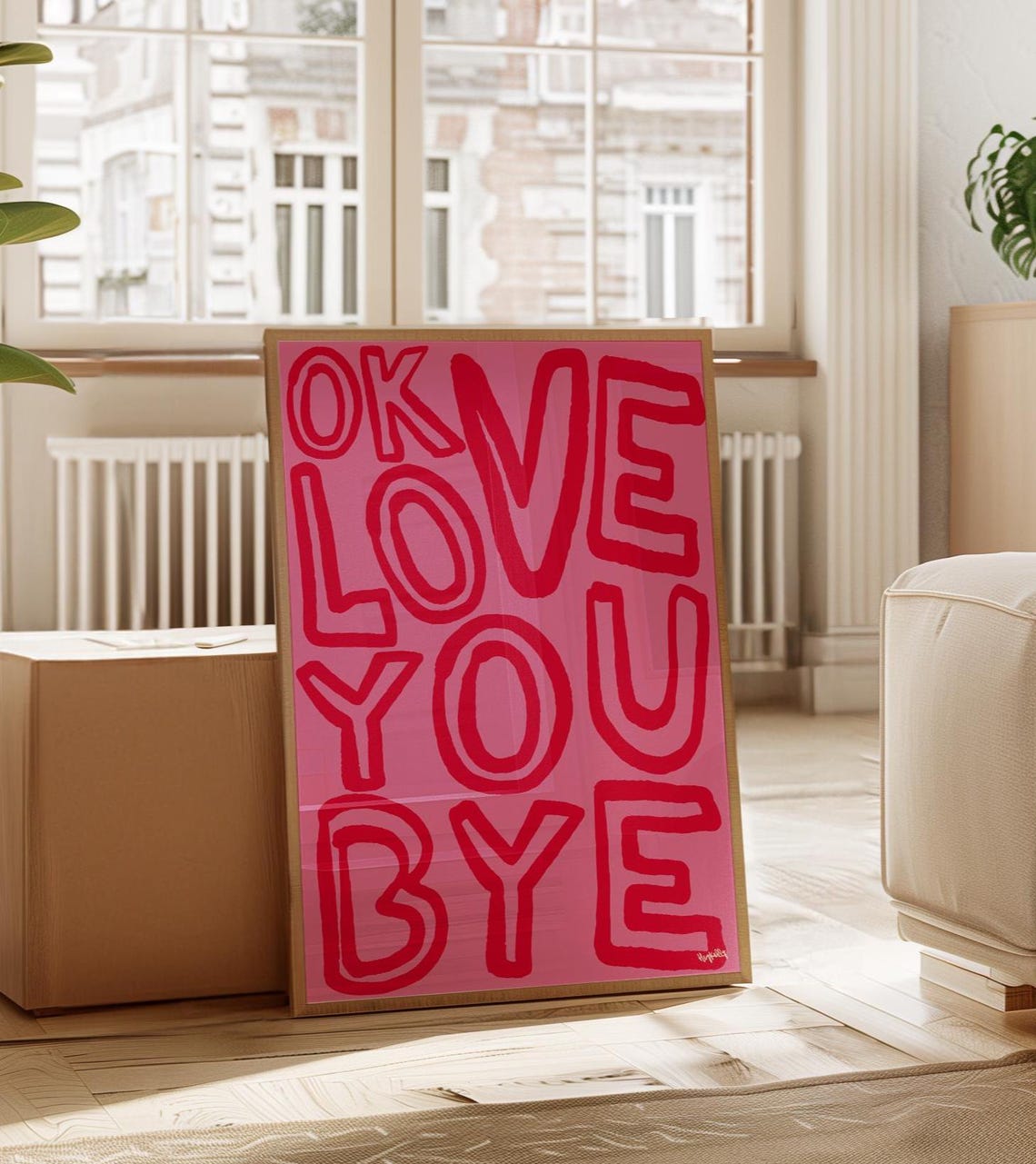 Olivia Dean Ok Love You Bye Art Print