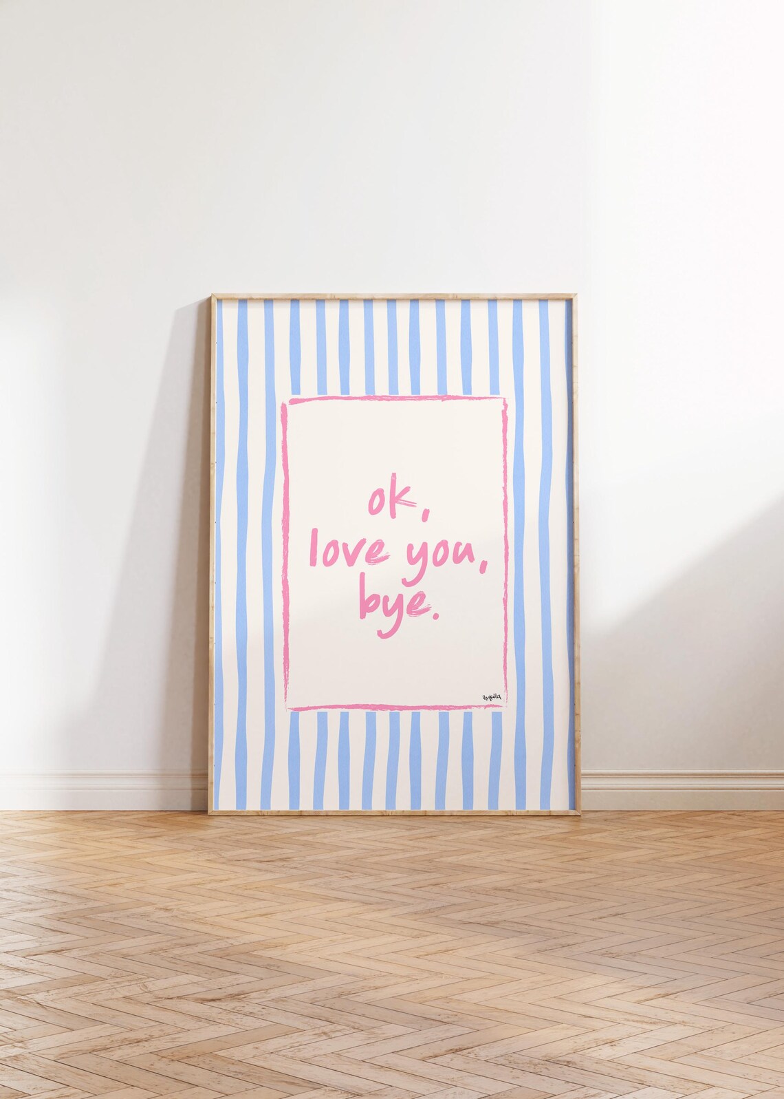 Olivia Dean Love You Bye Lyrics Wall Art Poster