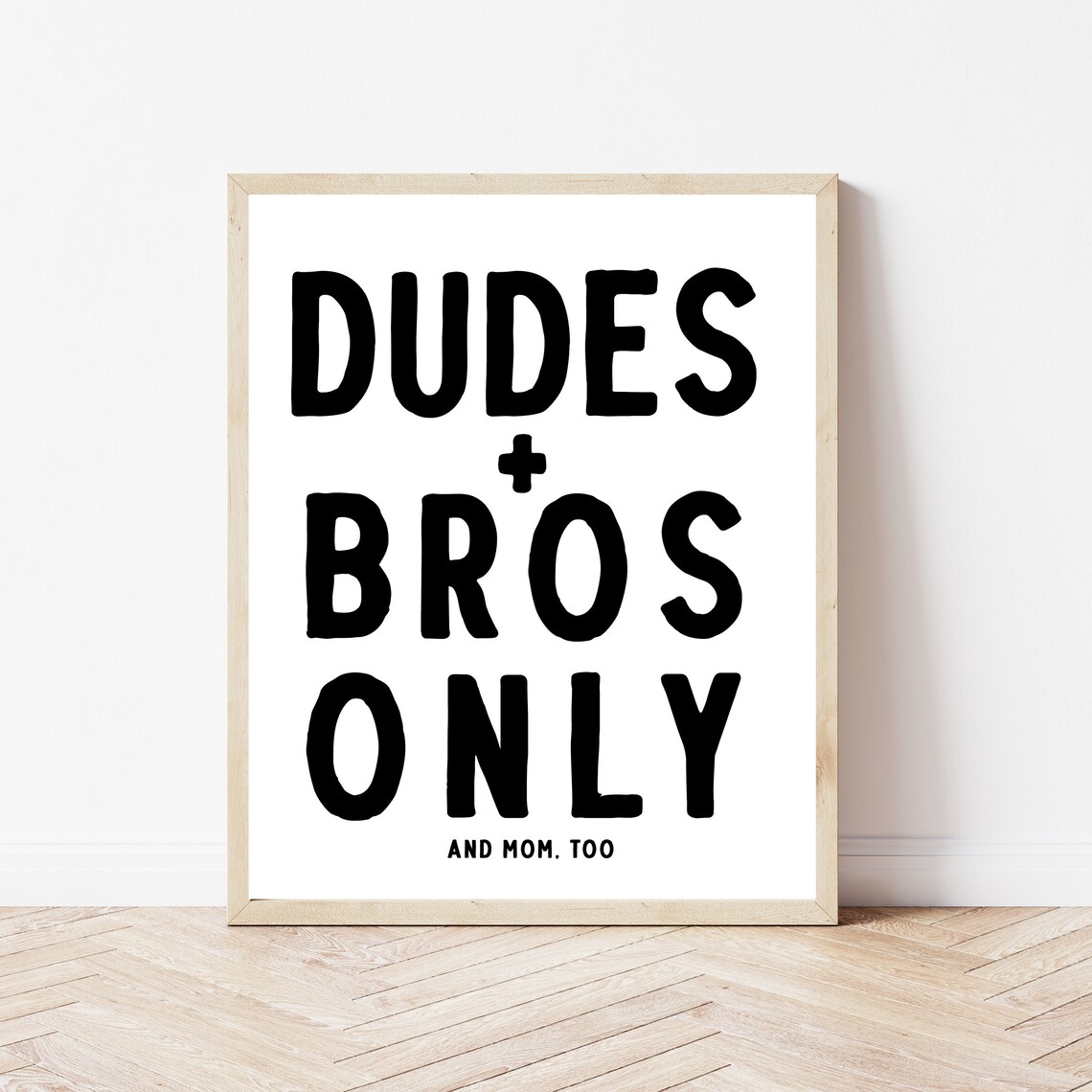 Boys Room Sign, Dudes and Bros Nursery Wall Art