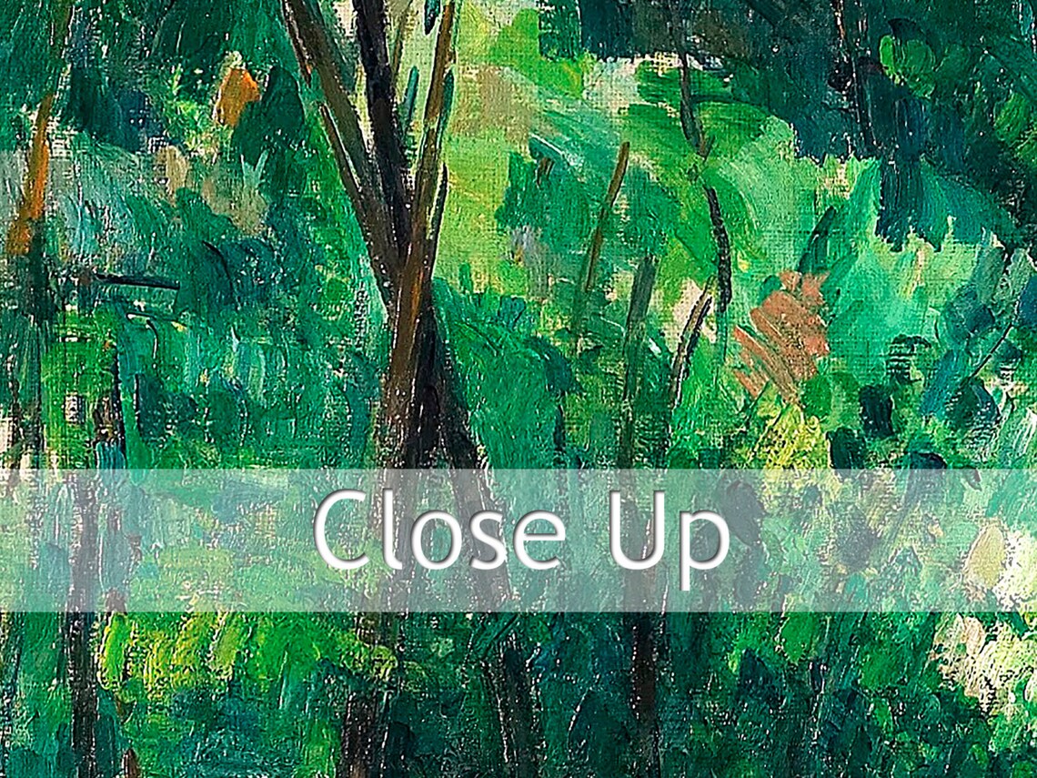 Paul Cezanne Interior Of A Forest 1880 Fine Art Glice Sku 0217 - Image 2