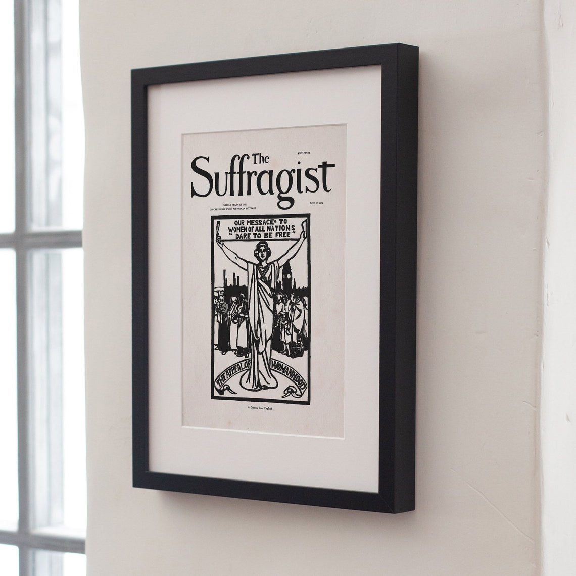 The Suffragist Newspaper June 1914 Dare To Be Free Feminist Art Poster - Image 4