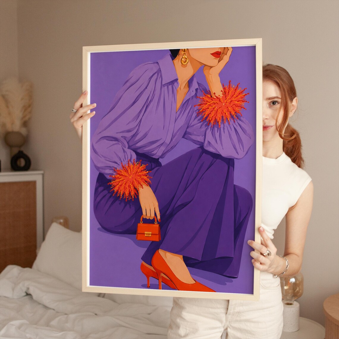Fashion Illustration, Modern Style Art Print