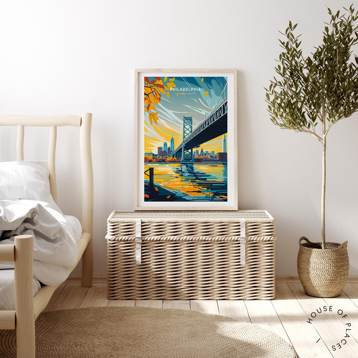 Philadelphia Pennsylvania Travel Poster, City Art Print - Image 4