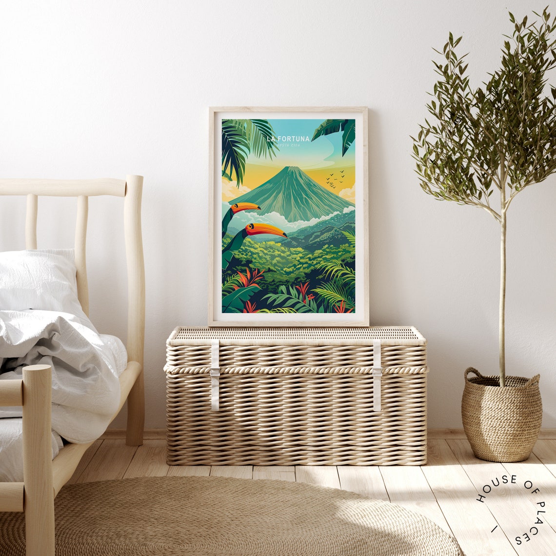 La Fortuna Costa Rica Travel Print Costa Rica Wall Art Poster La Fortuna Travel Gifts Birthday Present Personalised Gifts - Image 4