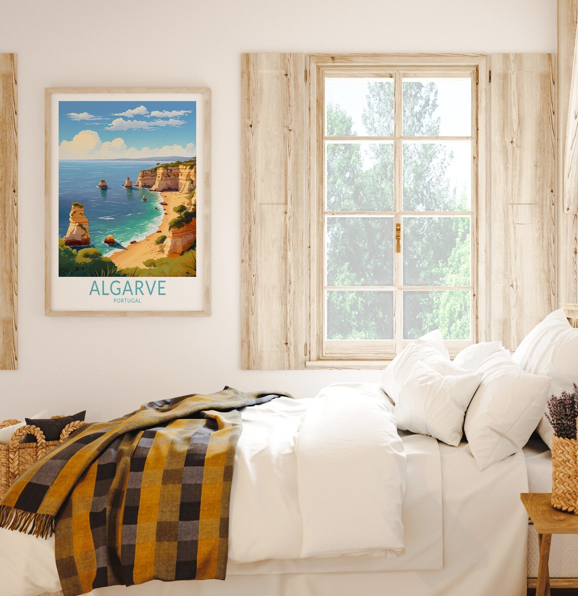 Algarve Portugal Travel Poster, Coastal Wall Decor - Image 2