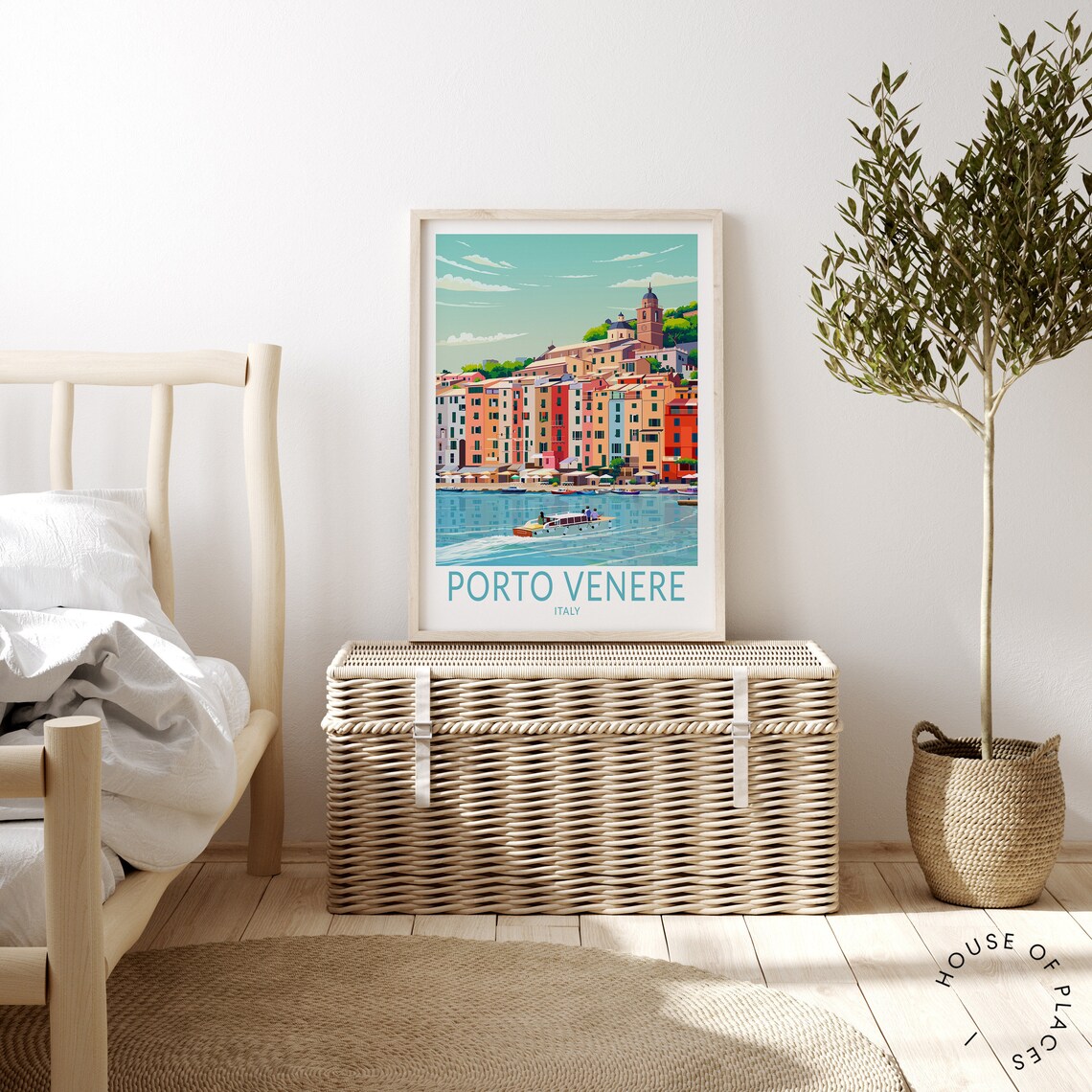 Porto Venere Italy Colorful Waterfront Village Coastal Travel Poster - Image 4
