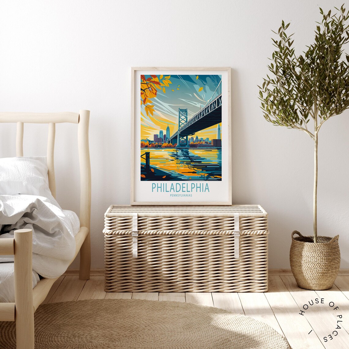 Philadelphia Travel Poster, Pennsylvania City Art Print - Image 4