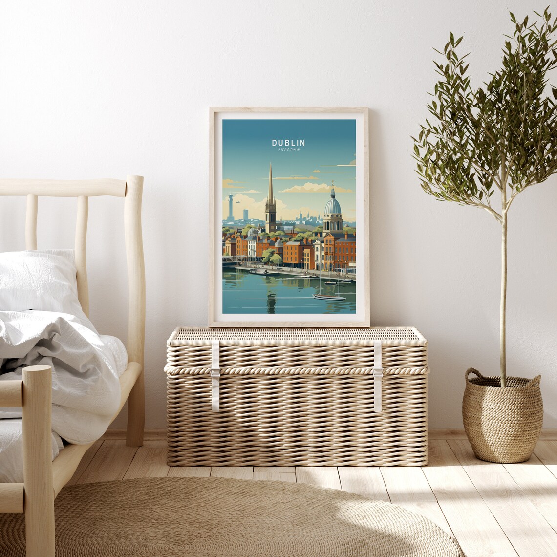 Dublin Ireland Travel Poster Print, Custom Travel - Image 3