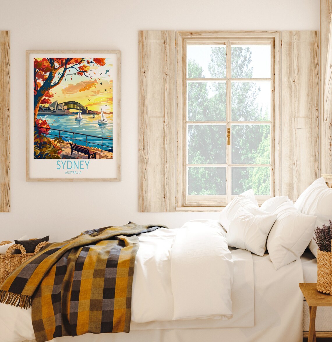 Sydney City Travel Poster Sydney Australia Travel Art Poster Australia Home Decor Wall Art Australia Print Wedding Gifts - Image 3