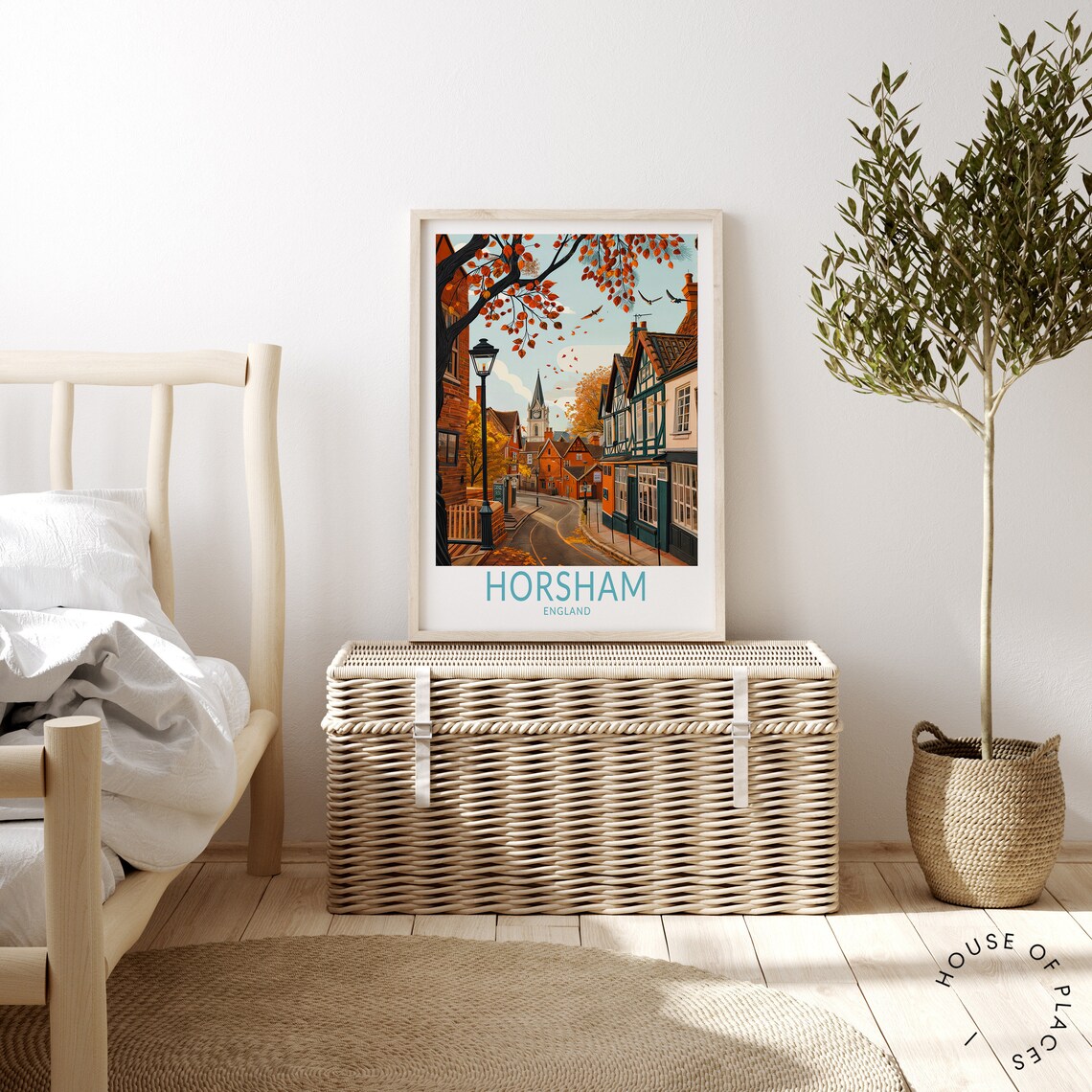 Horsham Travel Poster, England City Poster - Image 3
