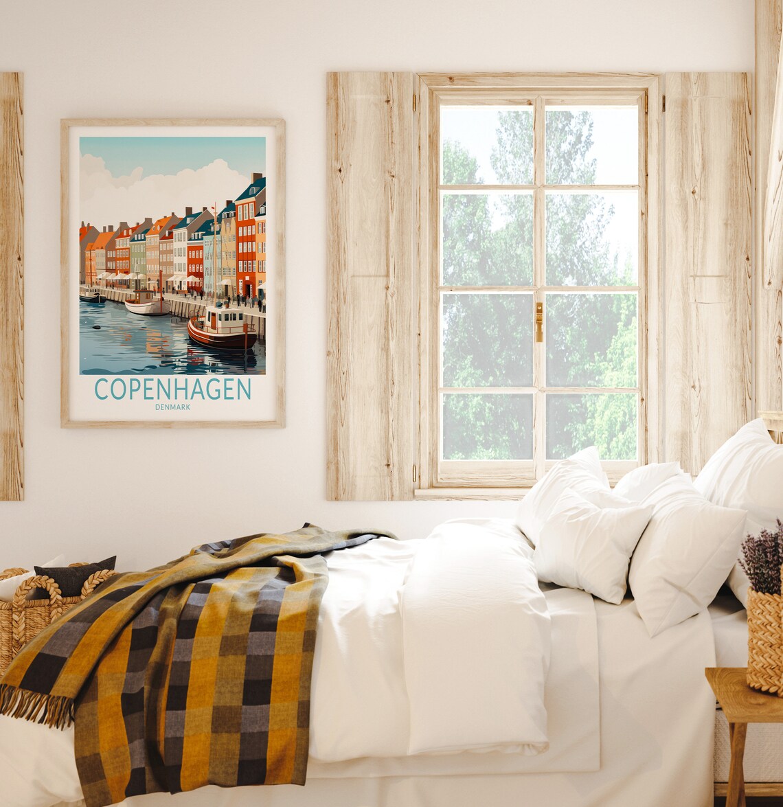 Copenhagen Denmark Travel Poster, Custom Travel Print - Image 2