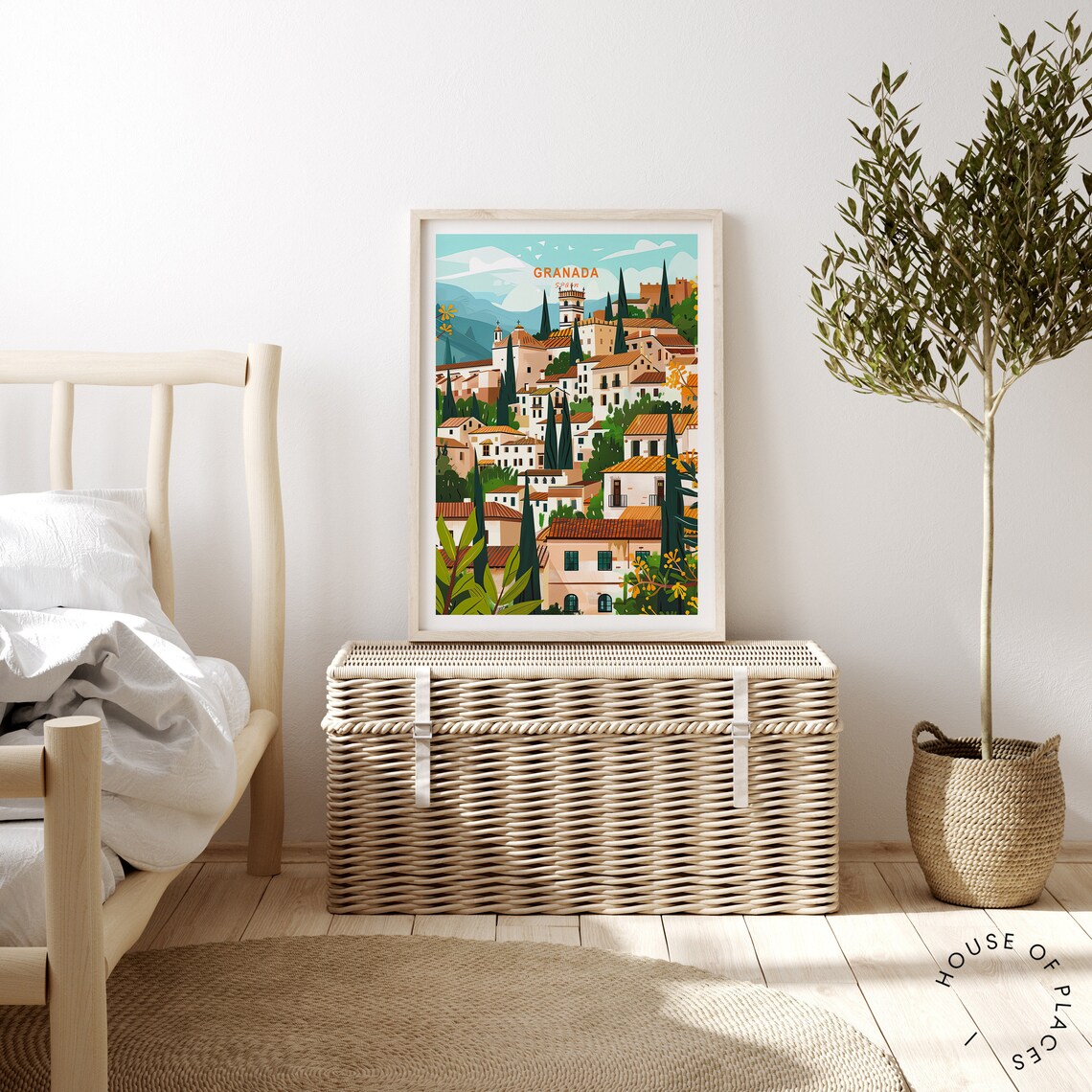 Granada Travel Poster, European City Travel Poster - Image 3