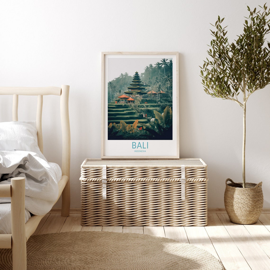 Bali Travel Poster Bali Indonesia Wall Art Indonesia Travel Home Decor Wall Art City Travel Poster Gifts Bali Poster Bali Travel Print - Image 3