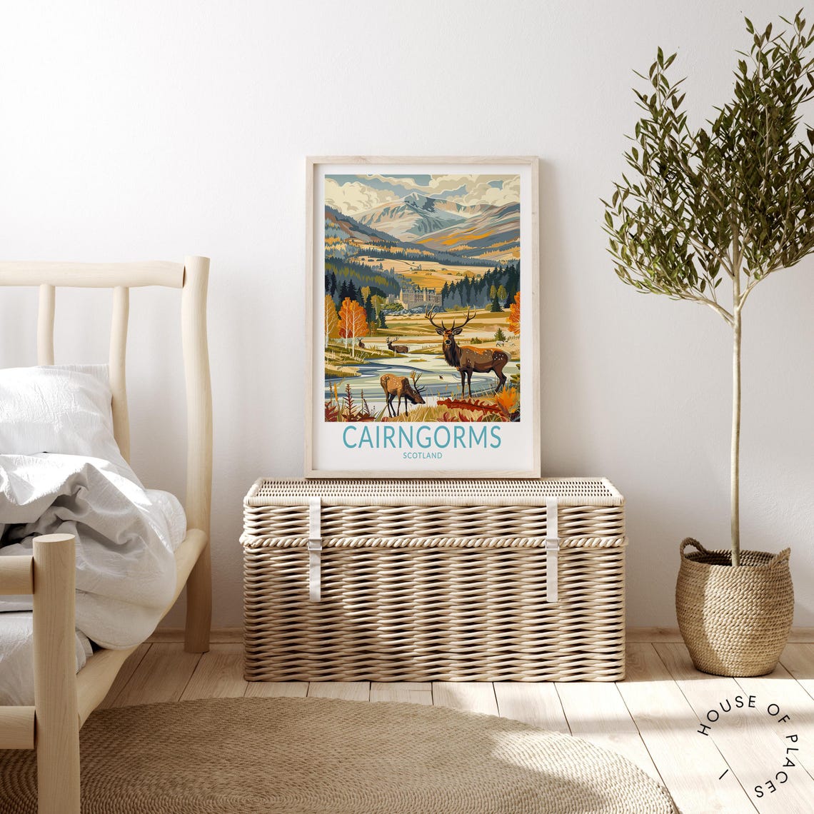 Cairngorms Travel Poster Scotland Wall Art National Park Print Cairngorms Scotland Wall Decor Travel Poster Personalised Gifts - Image 4