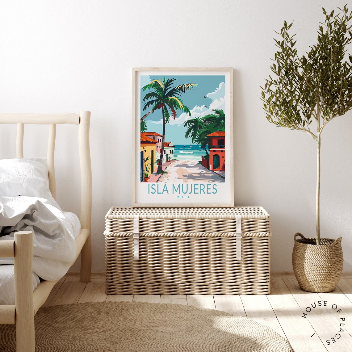 Isla Mujeres Mexico Travel Poster, Coastal Wall Decor - Image 3