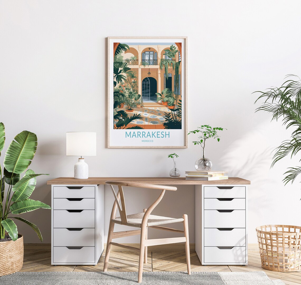 Marrakesh Travel Poster, Morocco Travel Poster - Image 2