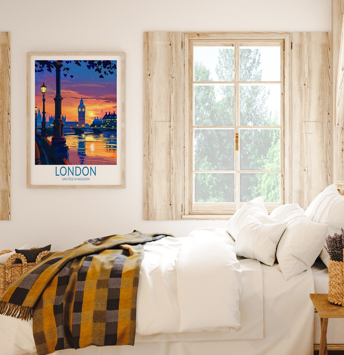 London England Sunset View Over Big Ben And The Thames River Poster - Image 3