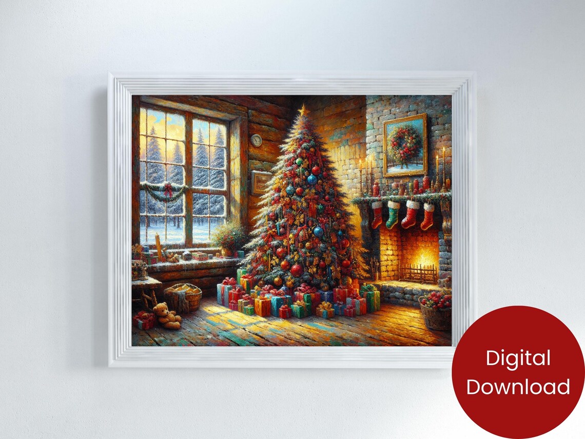 Christmas Tree With Presents, Festive Holiday Decor - Image 2