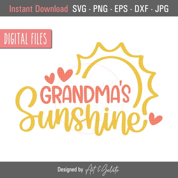 Grandma's Sunshine, Summer Baby Wall Art Print
