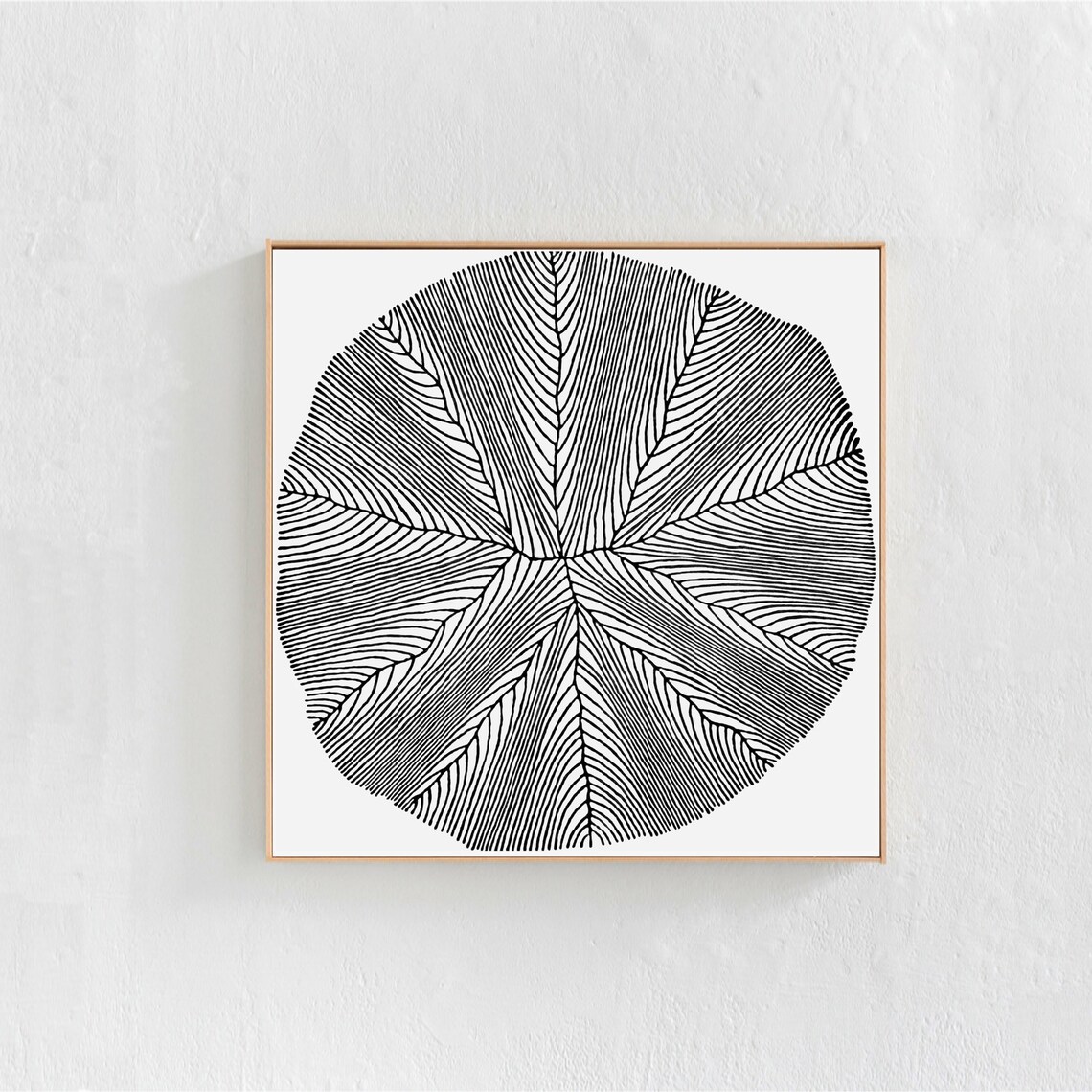 Black And White Abstract Artwork, Rustic Decor