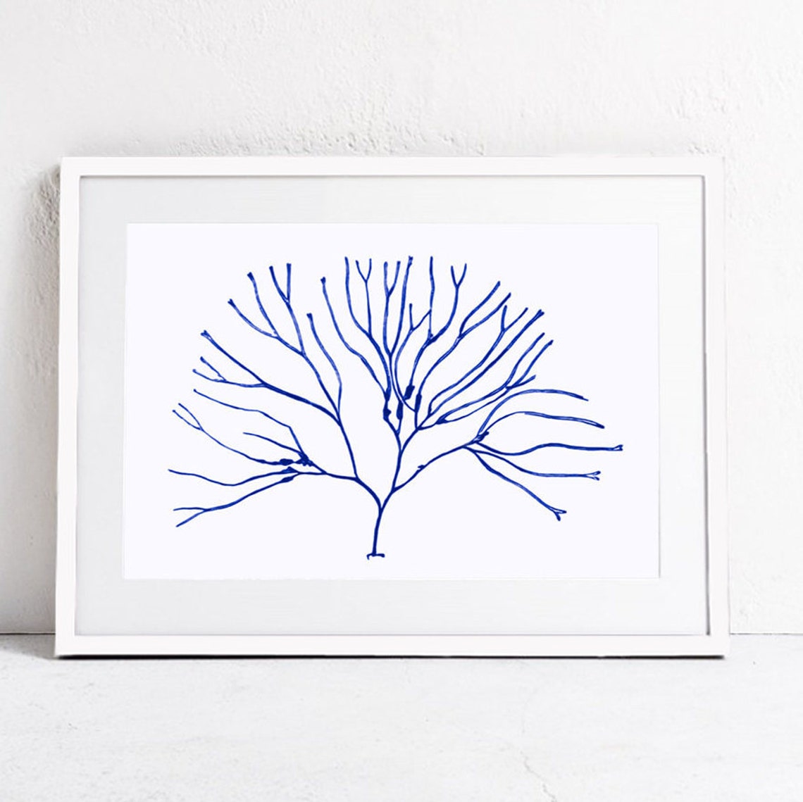 Nautical Art Print, Blue Coastal Decor - Image 3
