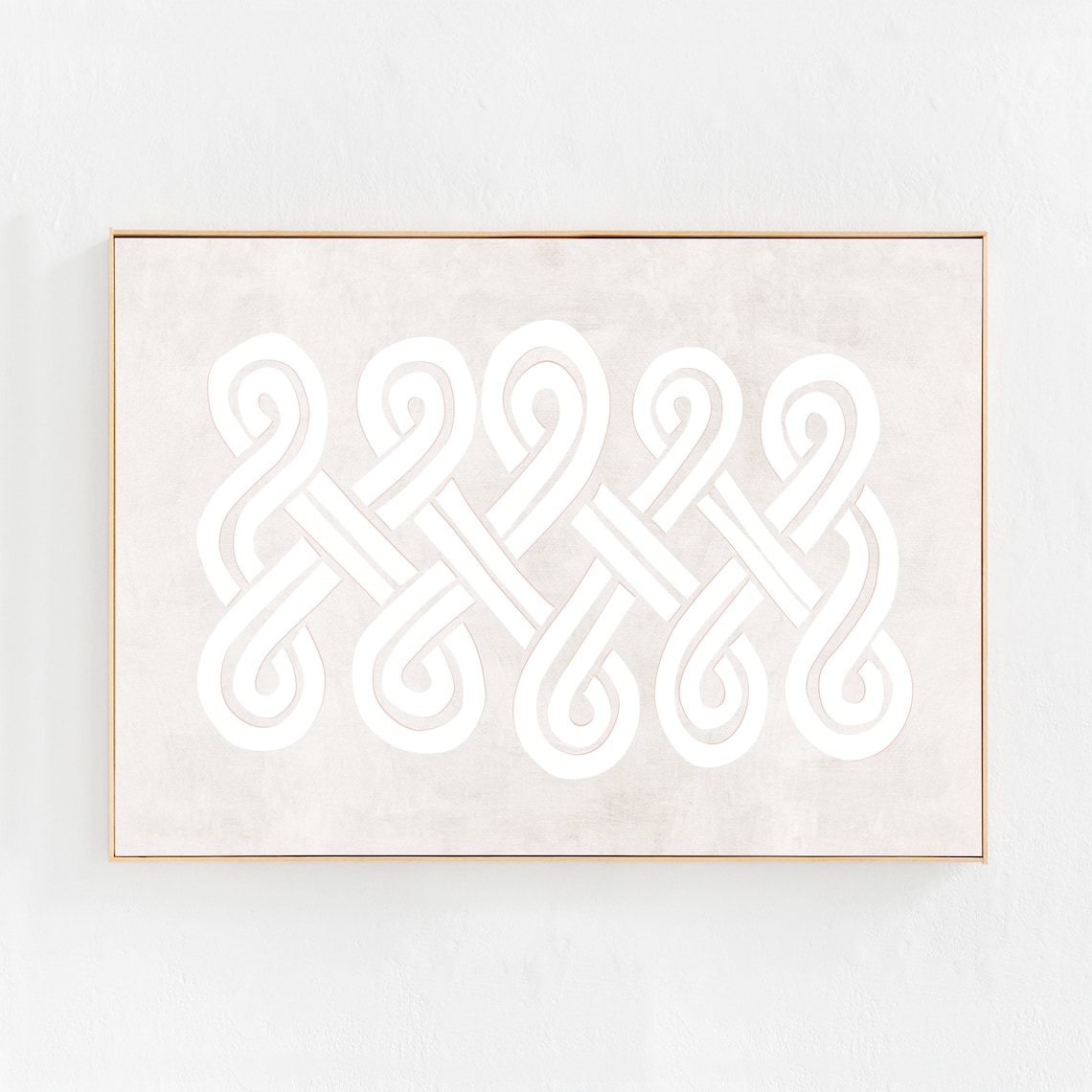 Abstract Knots, Scandi Boho Neutral Wall Art