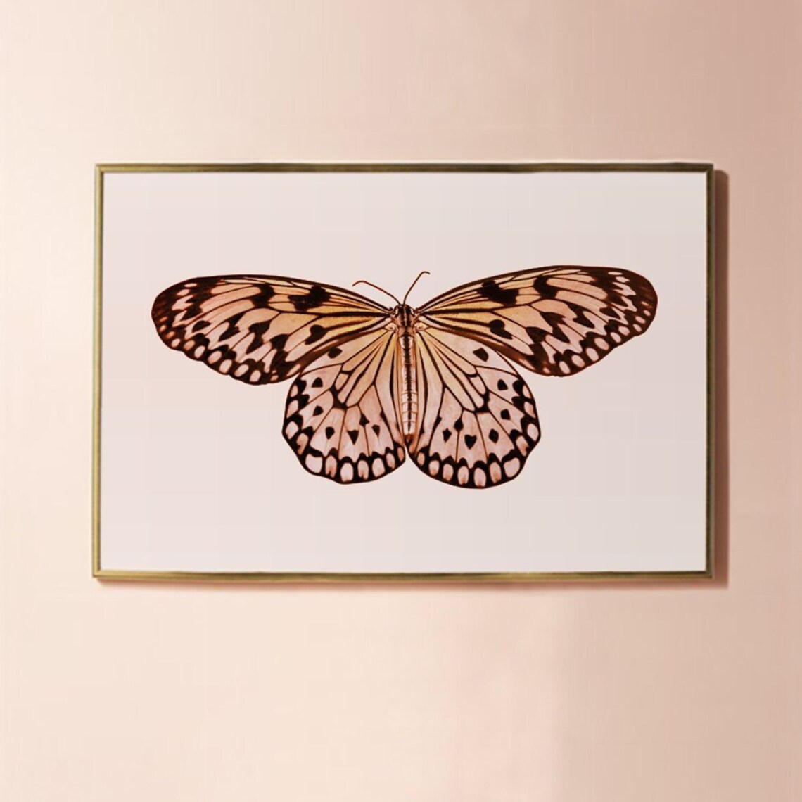 Butterfly Art Print, Neutral Nursery Earth Tones - Image 3