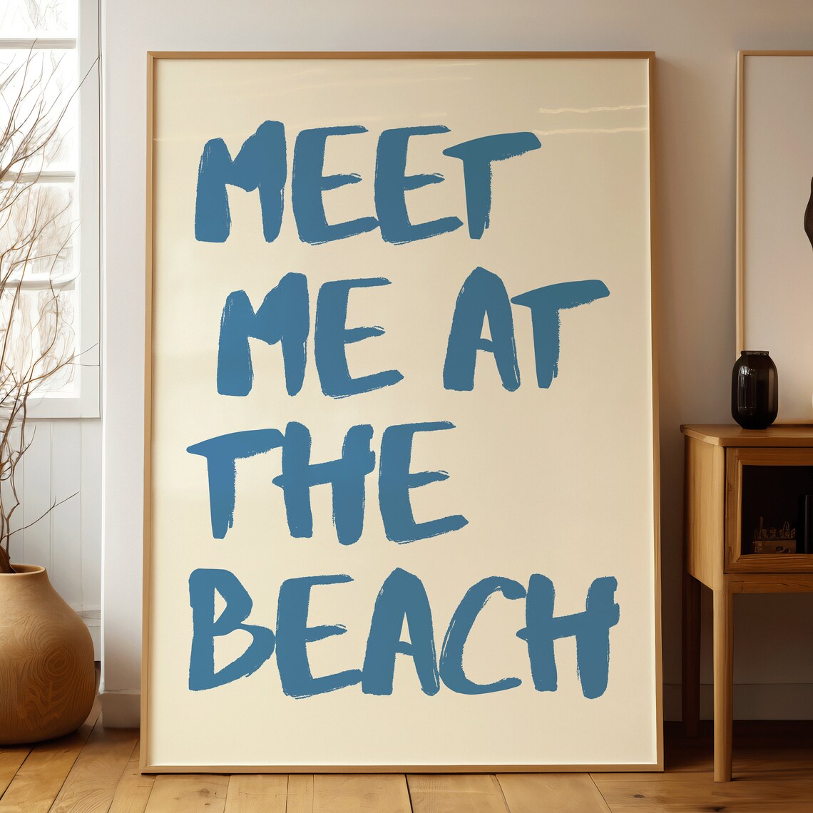 Meet Me At The Beach Vintage Travel Poster - Image 2